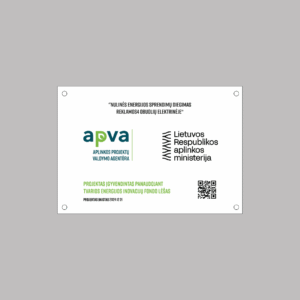 ES APVA informacinis skydas 800x600 mm