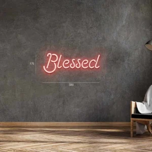 LED neono iškaba "BLESSED"