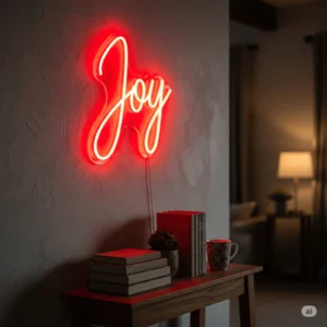 Led neono užrašas "Joy"