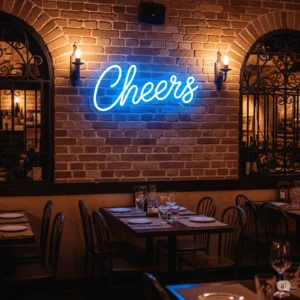 Led neoninė iškaba "Cheers"