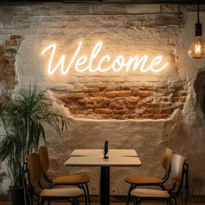 Led neoninis ženklas "Welcome"